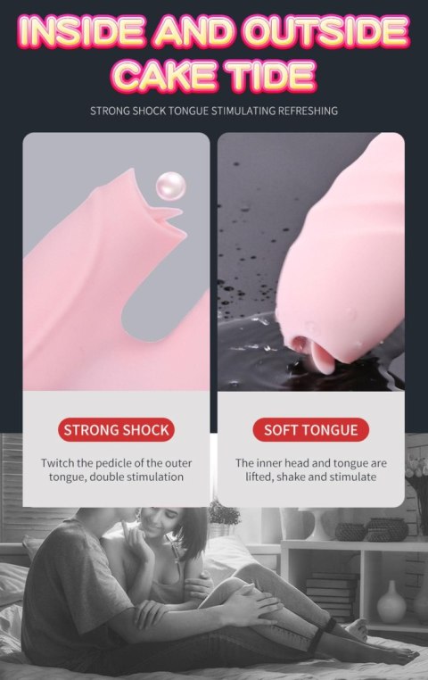Wibrator-Silicone Vibrator USB 7 Function and Thrusting Function / Heating, pink Boys of Toys Sp. z o.o.