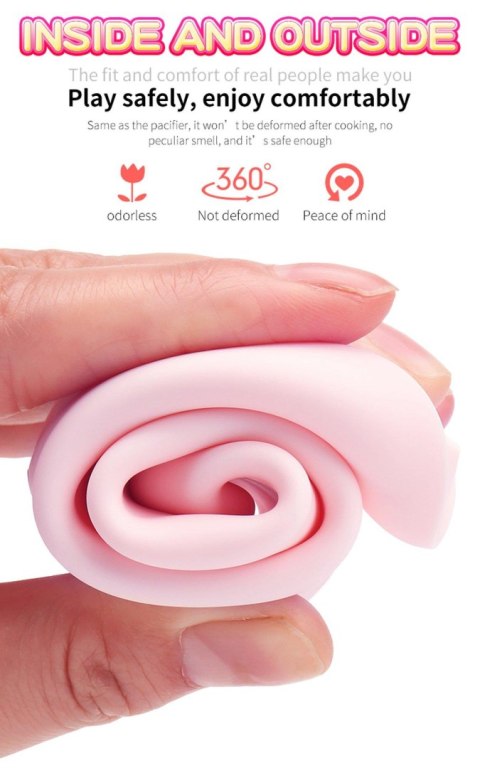Wibrator-Silicone Vibrator USB 7 Function and Thrusting Function / Heating, pink Boys of Toys Sp. z o.o.