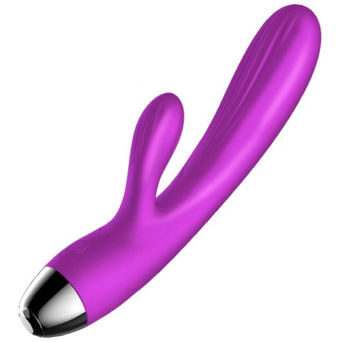 Wibrator-Silicone Vibrator and Pulsator Purple USB 7+7 Function / Heating Boys of Toys Sp. z o.o.