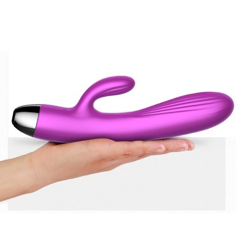Wibrator-Silicone Vibrator and Pulsator Purple USB 7+7 Function / Heating Boys of Toys Sp. z o.o.