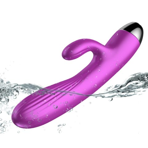 Wibrator-Silicone Vibrator and Pulsator Purple USB 7+7 Function / Heating Boys of Toys Sp. z o.o.