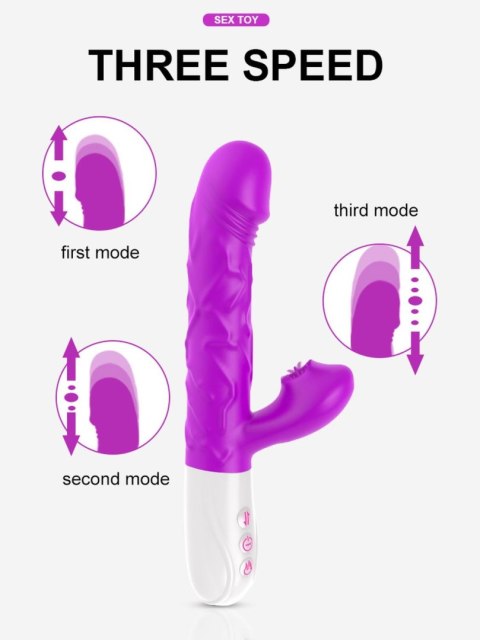 Wibrator- SiliconeTongue Vibrator, USB 10 Function Boys of Toys Sp. z o.o.