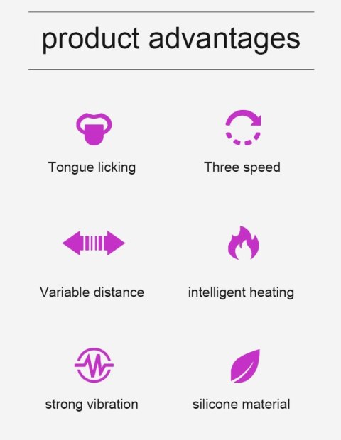 Wibrator- SiliconeTongue Vibrator, USB 10 Function Boys of Toys Sp. z o.o.