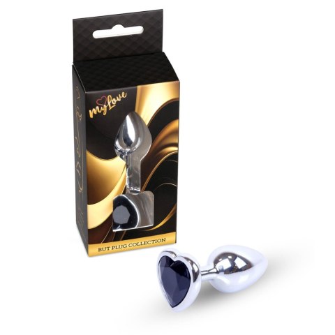 MyLove Toys - Jewellery Silver Heart PLUG- Black Boys of Toys Sp. z o.o.