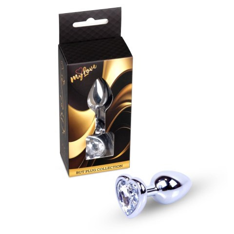 MyLove Toys - Jewellery Silver Heart PLUG- Clear Boys of Toys Sp. z o.o.