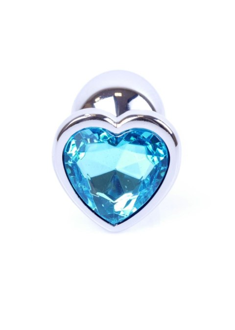 MyLove Toys - Jewellery Silver Heart PLUG- Light Blue Boys of Toys Sp. z o.o.