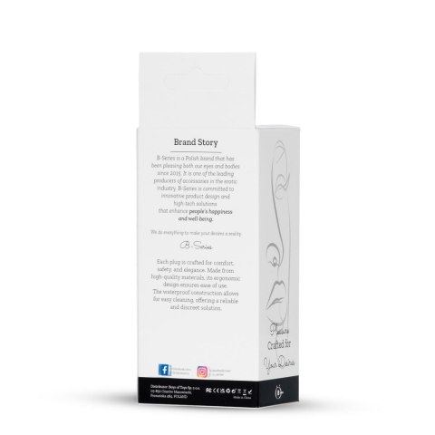 Plug-Jewellery Dark Silver PLUG- Light Blue Boys of Toys Sp. z o.o.