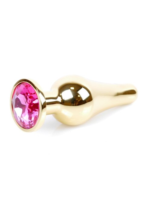 Plug-Jewellery Gold BUTT PLUG- Pink Boys of Toys Sp. z o.o.