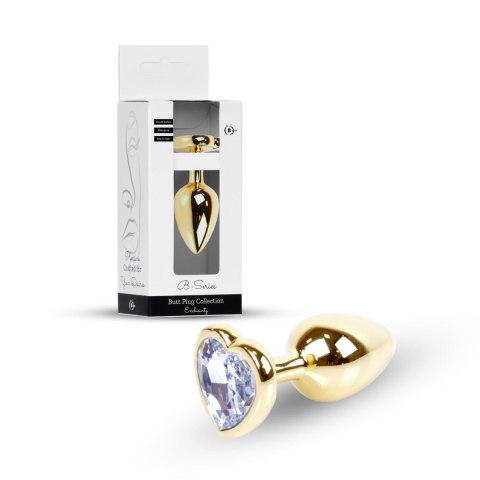 Plug-Jewellery Gold Heart PLUG- Clear Boys of Toys Sp. z o.o.