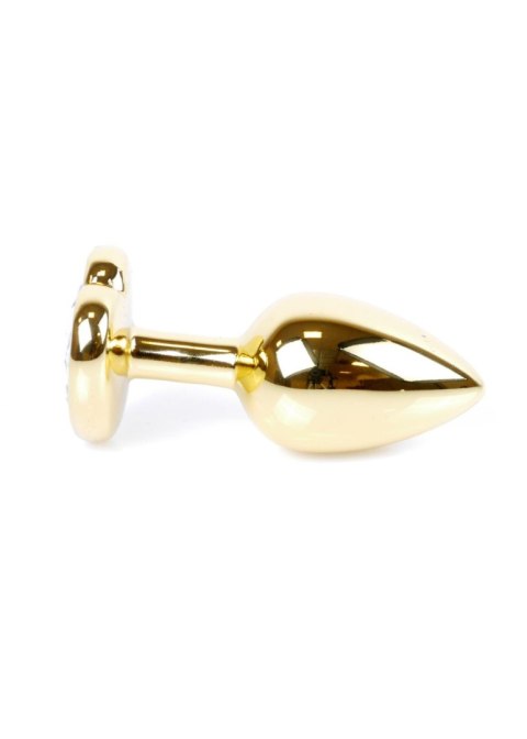 Plug-Jewellery Gold Heart PLUG- Dark Blue Boys of Toys Sp. z o.o.