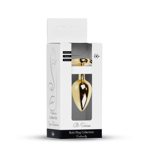 Plug-Jewellery Gold Heart PLUG- Dark Blue Boys of Toys Sp. z o.o.