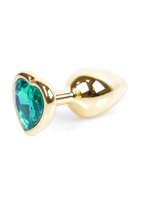 Plug-Jewellery Gold Heart PLUG- Green Boys of Toys Sp. z o.o.