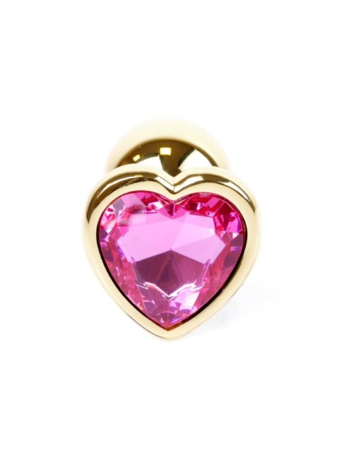 Plug-Jewellery Gold Heart PLUG- Pink Boys of Toys Sp. z o.o.