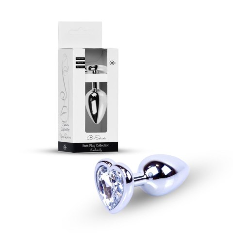 Plug-Jewellery Silver Heart PLUG- Clear Boys of Toys Sp. z o.o.