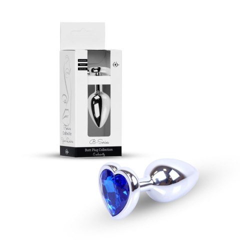 Plug-Jewellery Silver Heart PLUG- Dark Blue Boys of Toys Sp. z o.o.