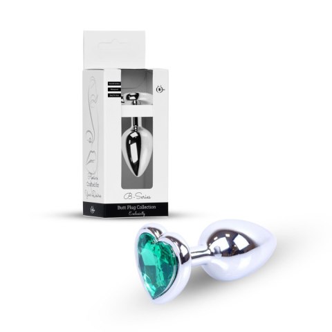 Plug-Jewellery Silver Heart PLUG- Green Boys of Toys Sp. z o.o.