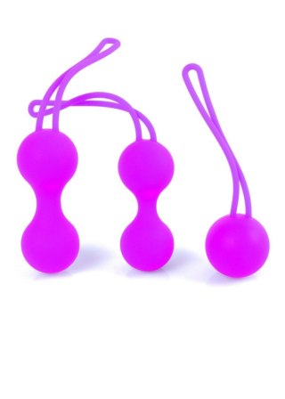 Kulki-Silicone Kegal Balls Set - Purple Boys of Toys Sp. z o.o.