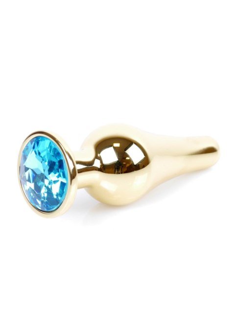 MyLove Toys - Jewellery Gold BUTT PLUG- Light Blue Boys of Toys Sp. z o.o.