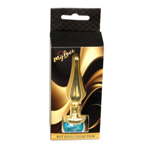 MyLove Toys - Jewellery Gold BUTT PLUG- Light Blue Boys of Toys Sp. z o.o.