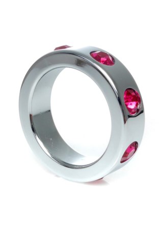 Pierścień-Metal Cock Ring with Pink Diamonds Medium Boys of Toys Sp. z o.o.