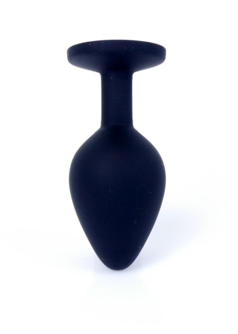 Plug-Jewellery Black Silicon PLUG Medium- Pink Diamond Boys of Toys Sp. z o.o.