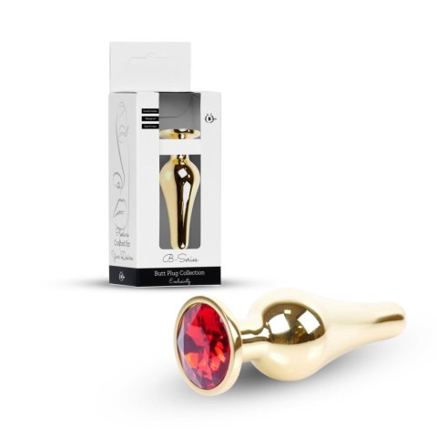 Plug-Jewellery Gold BUTT PLUG- Red Boys of Toys Sp. z o.o.