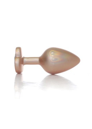 Plug-Jewellery Pearl Gold Heart PLUG- Clear M Boys of Toys Sp. z o.o.