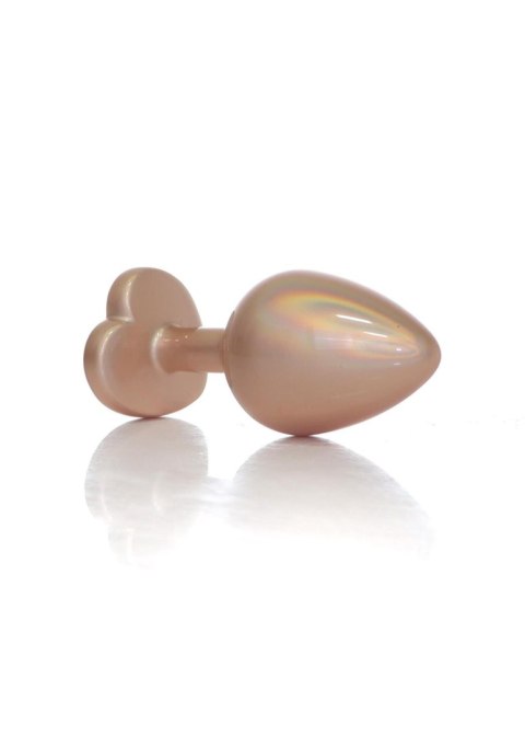 Plug-Jewellery Pearl Gold Heart PLUG- Clear M Boys of Toys Sp. z o.o.