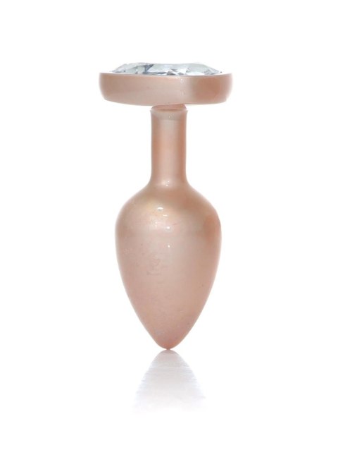 Plug-Jewellery Pearl Gold Heart PLUG- Clear S Boys of Toys Sp. z o.o.