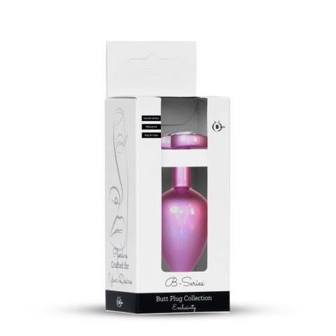 Plug-Jewellery Pearl Pink Heart PLUG- Clear L Boys of Toys Sp. z o.o.