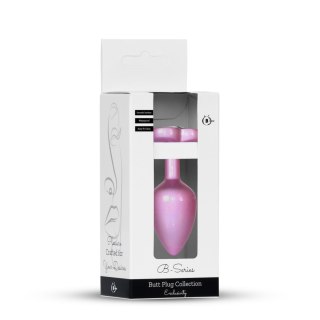 Plug-Jewellery Pearl Pink Heart PLUG- Clear S Boys of Toys Sp. z o.o.