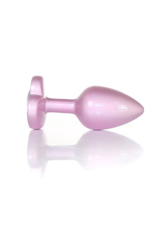 Plug-Jewellery Pearl Pink Heart PLUG- Clear S Boys of Toys Sp. z o.o.