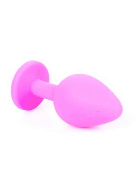 Plug-Jewellery Pink Silicon PLUG Medium- Light Blue Diamond Boys of Toys Sp. z o.o.