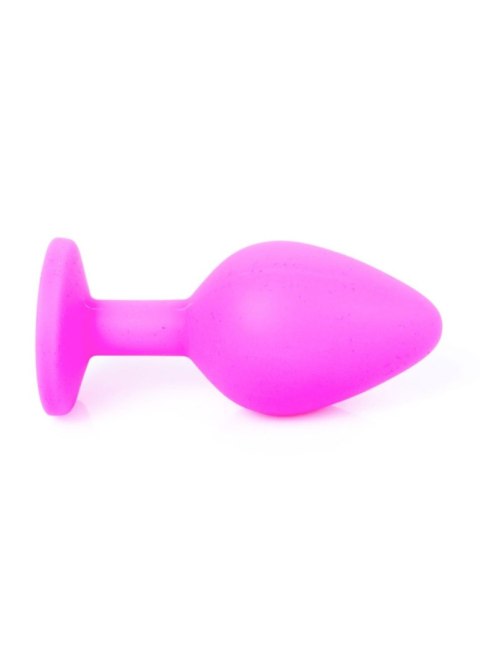 Plug-Jewellery Pink Silicon PLUG Medium- Light Blue Diamond Boys of Toys Sp. z o.o.