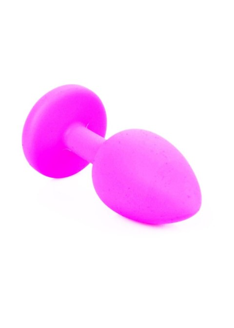 Plug-Jewellery Pink Silicon PLUG Small- Light Blue Diamond Boys of Toys Sp. z o.o.