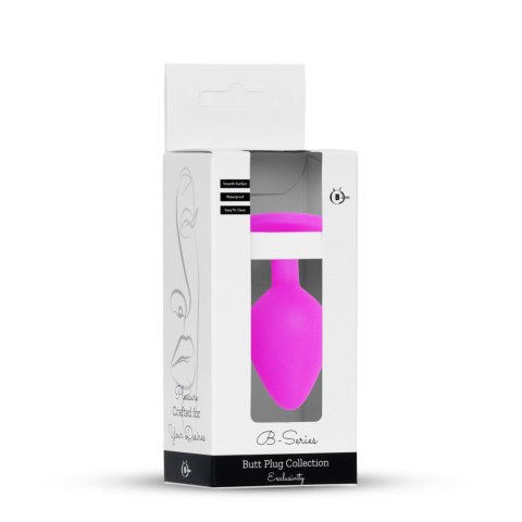 Plug-Jewellery Pink Silicon PLUG Small- Light Blue Diamond Boys of Toys Sp. z o.o.