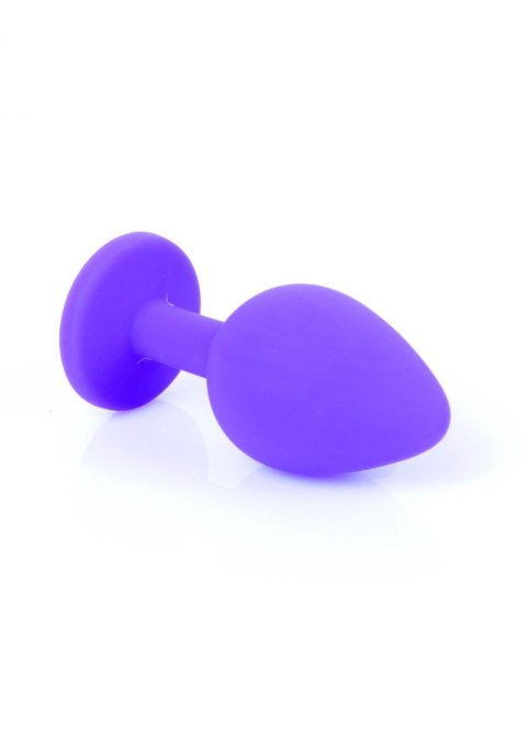 Plug-Jewellery Purple Silicon PLUG Medium- Red Diamond Boys of Toys Sp. z o.o.