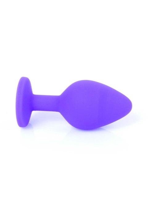 Plug-Jewellery Purple Silicon PLUG Medium- Red Diamond Boys of Toys Sp. z o.o.