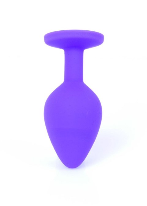 Plug-Jewellery Purple Silicon PLUG Medium- Red Diamond Boys of Toys Sp. z o.o.