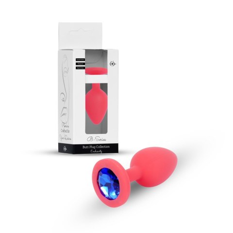 Plug-Jewellery Red Silicon PLUG Small- Blue Diamond Boys of Toys Sp. z o.o.