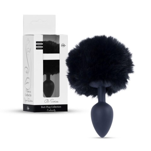Plug-Jewellery Silicon PLUG - Bunny Tail - Black Boys of Toys Sp. z o.o.