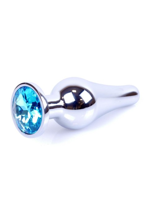 Plug-Jewellery Silver BUTT PLUG- Light Blue Boys of Toys Sp. z o.o.