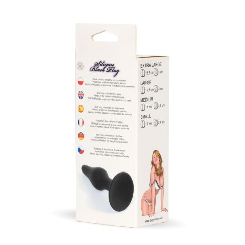 Plug-Silicone Plug Black - Extra Large Boys of Toys Sp. z o.o.