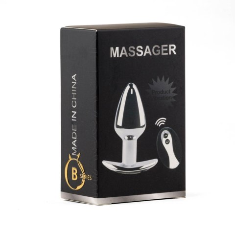 Metal Butt Plug S Vibrator USB - Remote Control Boys of Toys Sp. z o.o.