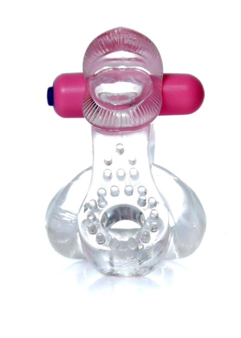 Pierścień-Tongue Vibro CockRing Clear Boys of Toys Sp. z o.o.