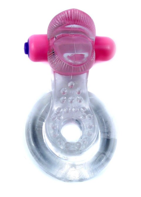 Pierścień-Tongue Vibro CockRing Clear Boys of Toys Sp. z o.o.
