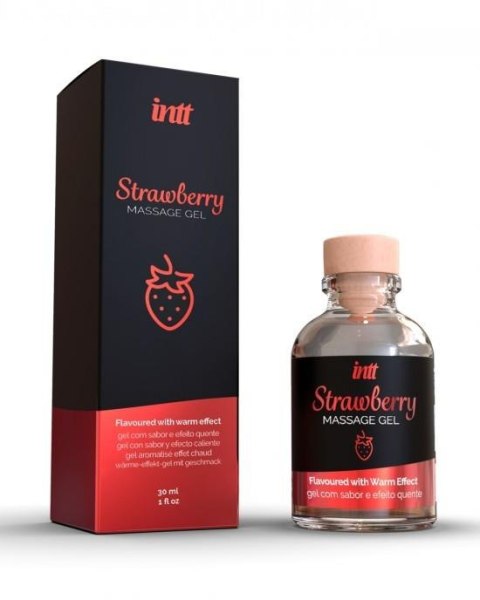 Żel-Strawberry Kissable Massage Gel INTT EURO COSMETICS UNIPESSOAL LDA