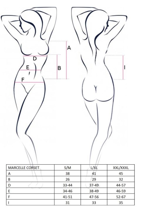 Bielizna-MARCELLE CORSET black L/XL - Casmir Casmir - FHU MATAR