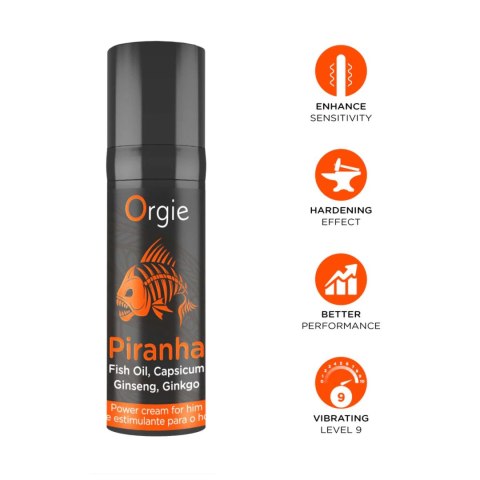 PIRANHA POWER CREAM - 15 ML Orgie - BEAUTYENIGMA LDA