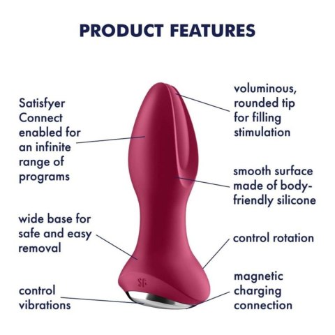 Plug-Rotator Plug 2 Connect App (Violet) Satisfyer - Triple A Marketing GmbH